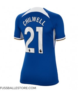 Günstige Chelsea Ben Chilwell #21 Heimtrikot Damen 2023-24 Kurzarm